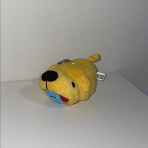 Carter's Yellow Plush Dog Keychain Blue Capo